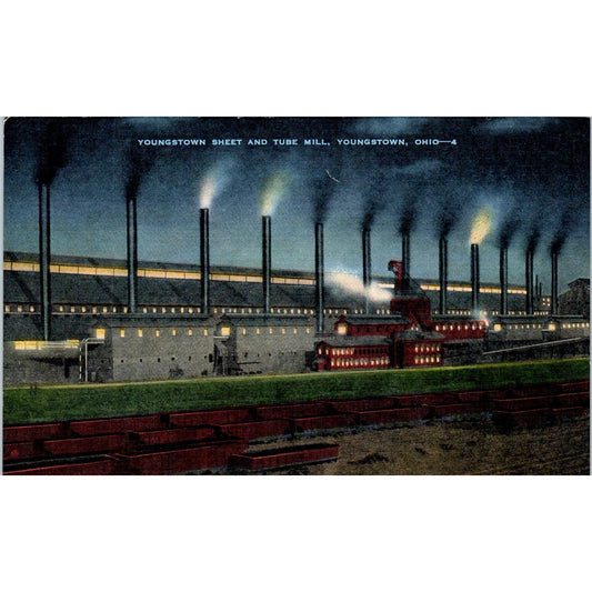 Vintage Postcard Youngstown Sheet and Tube Mill Youngstown Ohio TD9