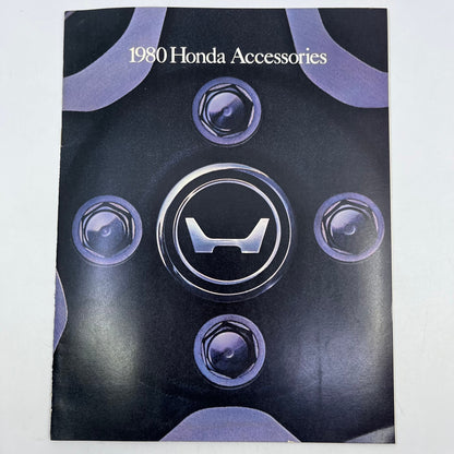 1980 Honda Accessories Original Dealer New Car Showroom Brochure TH8