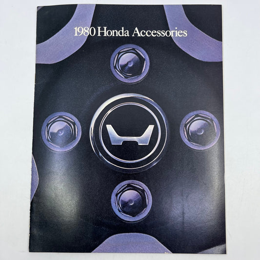 1980 Honda Accessories Original Dealer New Car Showroom Brochure TH8