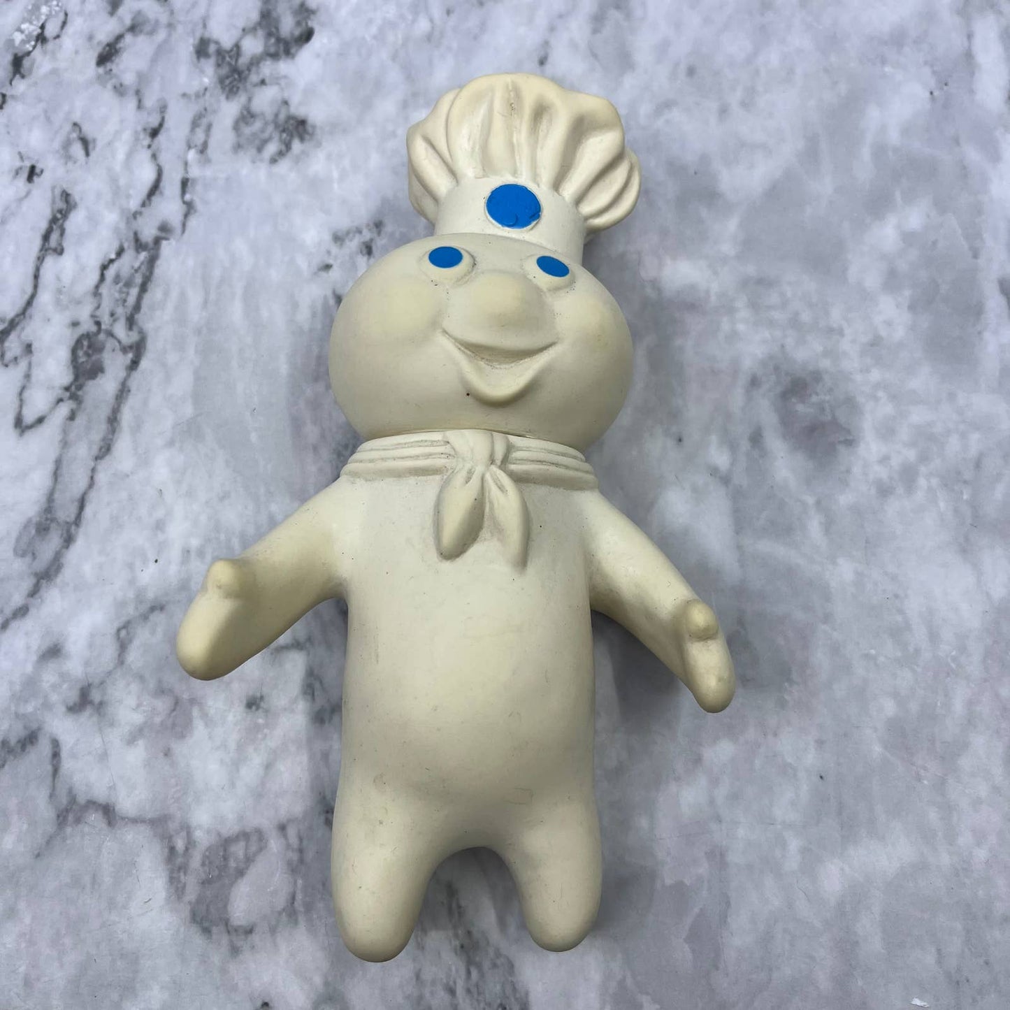 1971 Vintage the Pillsbury Doughboy Poppin Fresh Swivel Head 7” Vinyl Doll TD8