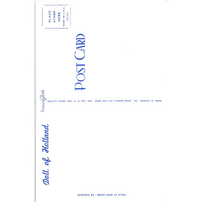 Doll of Holland - Dolls of Many Lands Series Original Postcard PB4