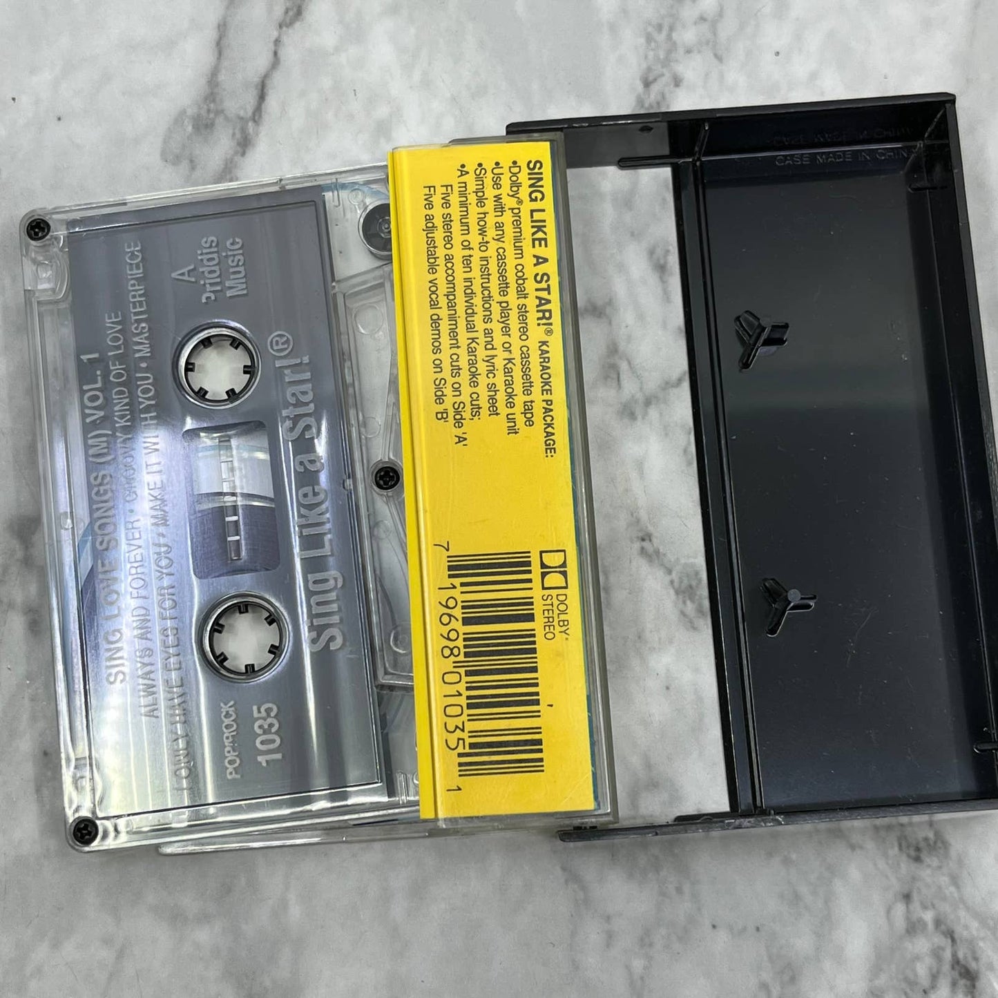 Love Songs Priddis KARAOKE Vocal Accompaniment Cassette Tape TJ6-84