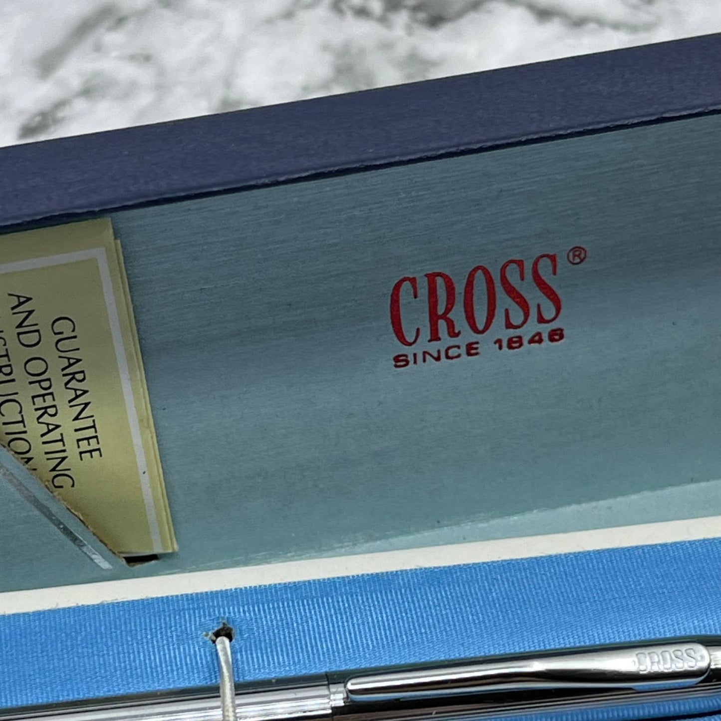 1975 Cross Pen Cross Chrome 3502 Ballpoint With Box Made In USA SF1