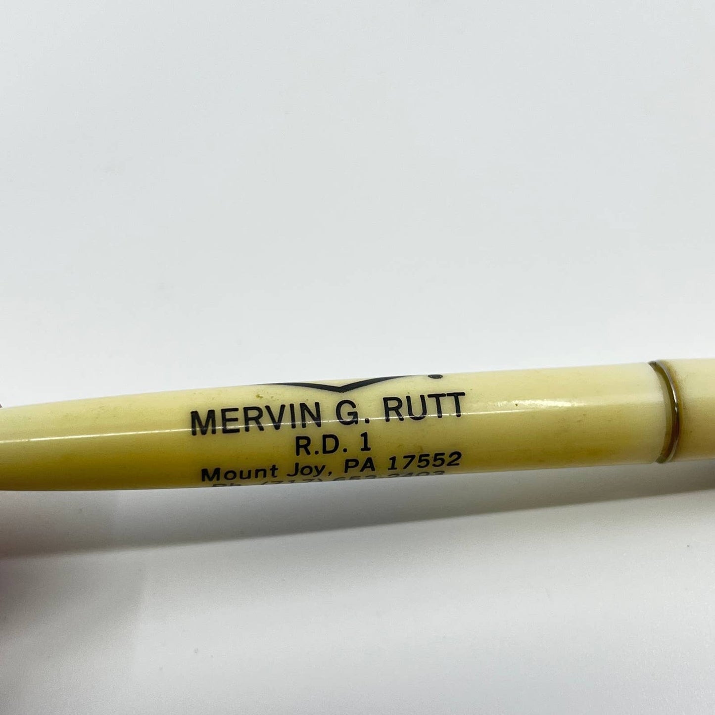 VTG Advertising Pen Mervin G. Rutt O’s Gold Mount Joy PA SC3