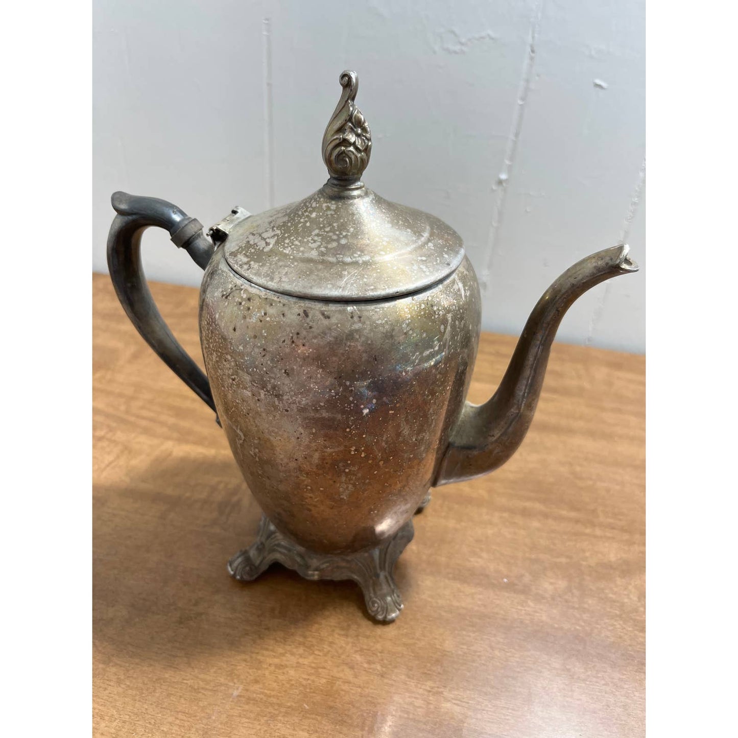 Early Primitive F.B. Rogers Silver Co Trademark 1883 Coffee/Tea Pot Silver Plate