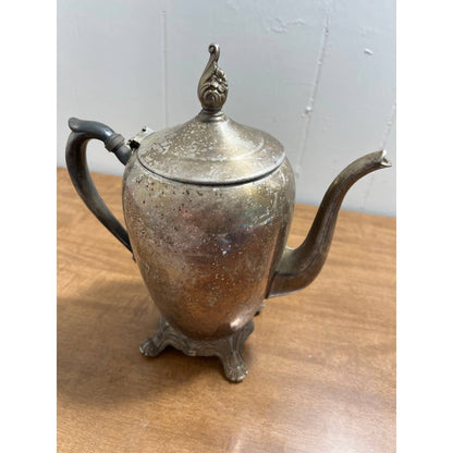 Early Primitive F.B. Rogers Silver Co Trademark 1883 Coffee/Tea Pot Silver Plate