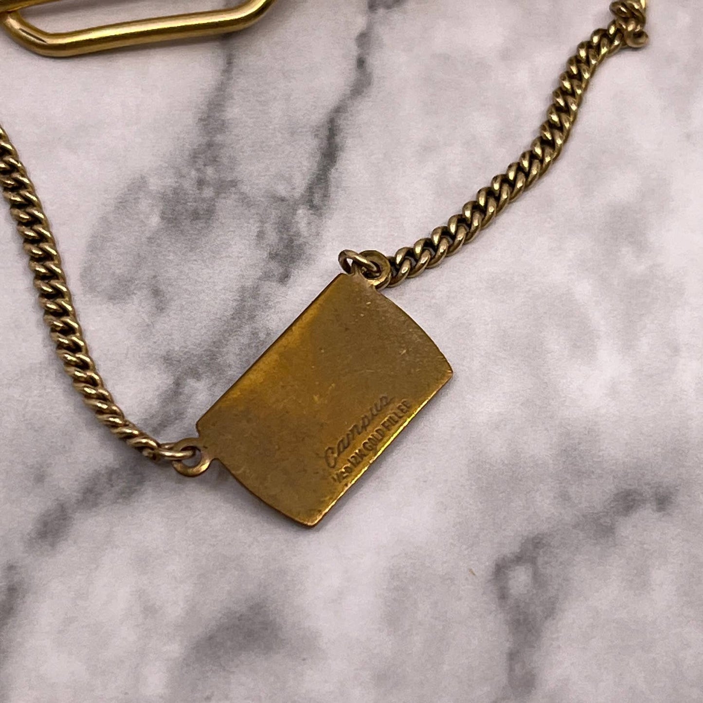 Vintage 12k Gold Fill Masonic Shriner Campus Tie Clip Bar Clasp SA2