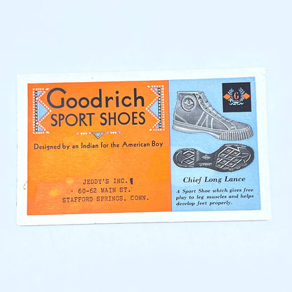 Antique Blotter Goodrich Sport Shoes Jeddy's Stafford Springs CT AC1