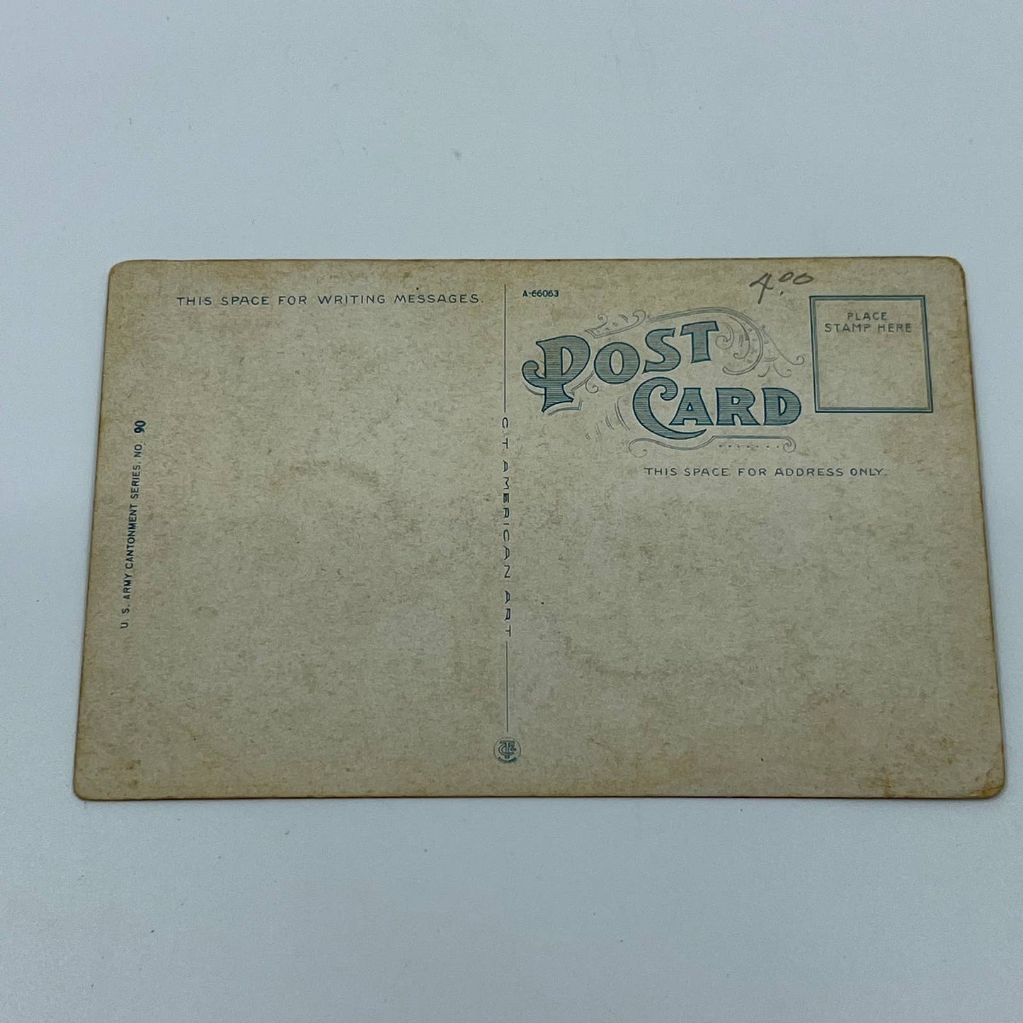 VTG Postcard WWI Life in the US Army Cantonment Regimental Band Soldiers PA1