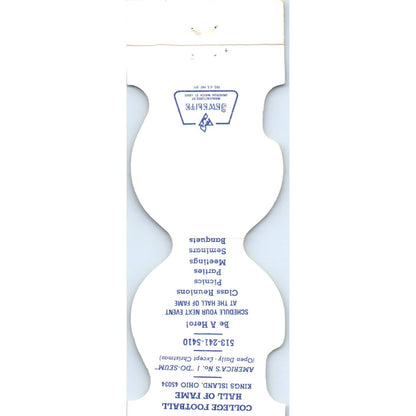 1980s College Football Hall of Fame Helmet Matchbook Cover SA1-M4