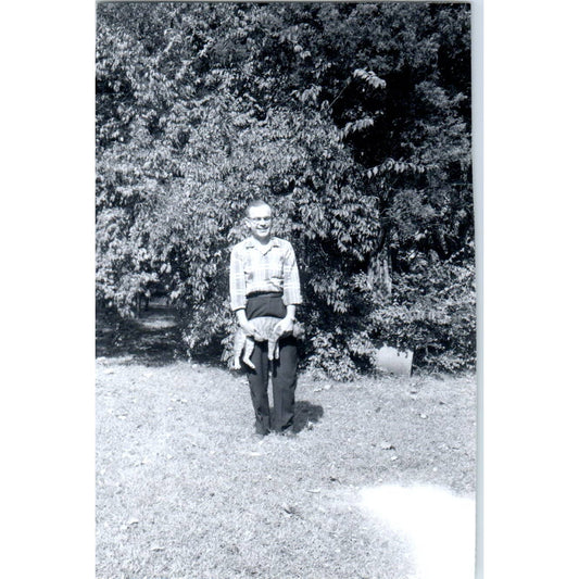 1956 Original Photo Virginia Warren Dean Black Unusual Pose With Cat 3x4 TJ9-PG7