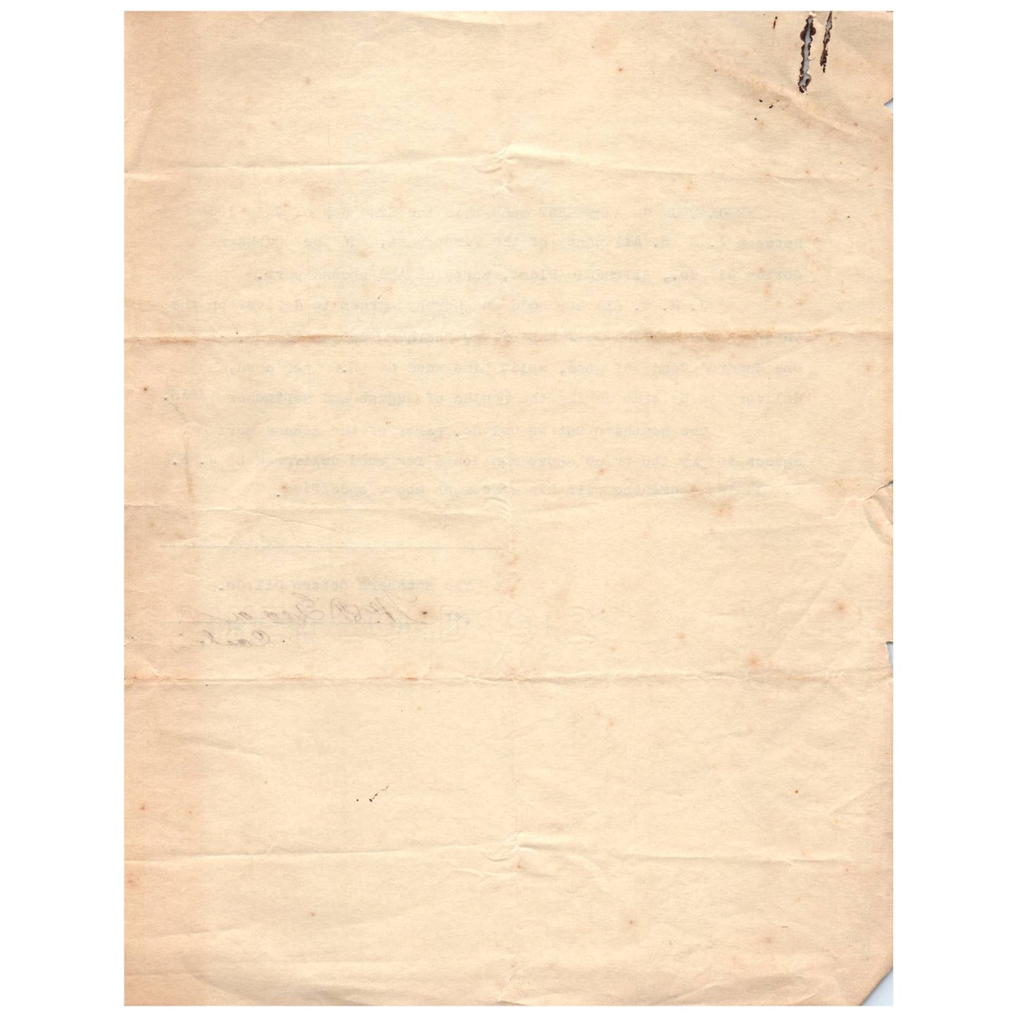 1913 Memorandum of Agreement - The Southern Cotton Oil Co. Allendale SC AC9