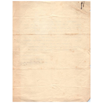 1913 Memorandum of Agreement - The Southern Cotton Oil Co. Allendale SC AC9