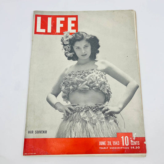 Life Magazine, June 28, 1943 - Hula dancer, DeSoto, Studebaker trucks TD9