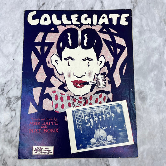 Vintage 1925 COLLEGIATE Sheet Music Moe Jaffe and Nat Bonx V38