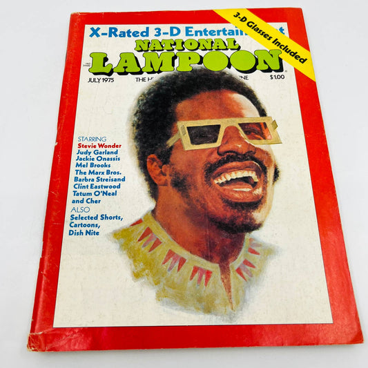 Vintage National Lampoon Magazine - Stevie Wonder 3D - July 1975 BA2