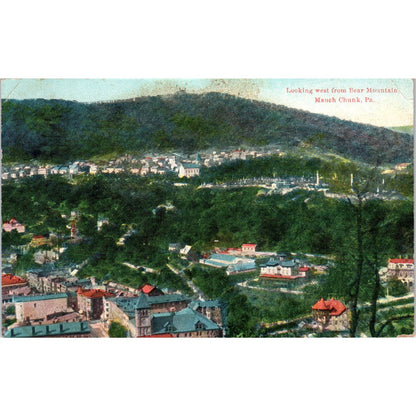 1910 Postcard Mauch Chunk Looking West From Bear Mountain PA TD8-P2