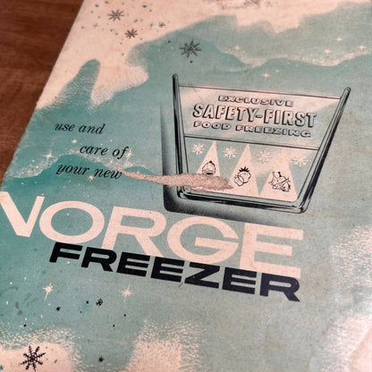 Vintage 1940s Norge Freezer Manual Instruction Booklet A3