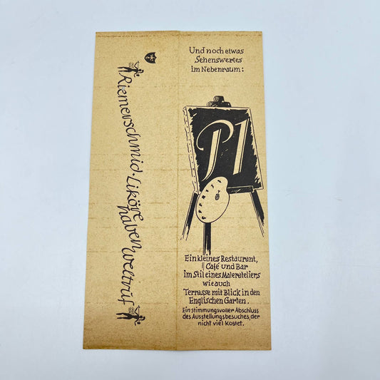 1950s Restaurant Cafe & Bar Painter’s Studio English Garden Brochure Germany SC6