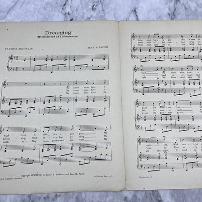 1927 Vintage DREAMING 4H Club Song for Girls Sheet Music Buchanan & Parish TH5
