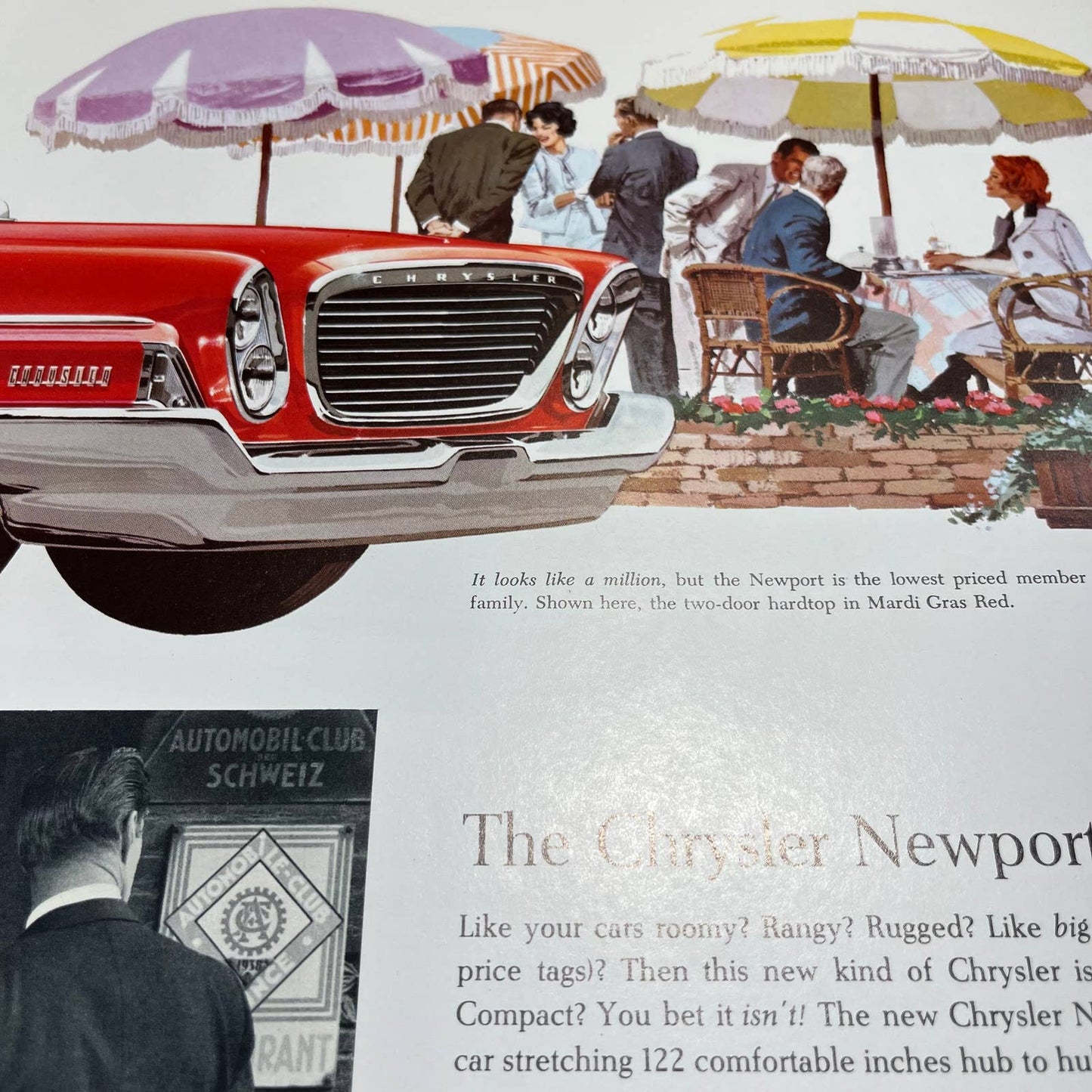 1961 Chrysler Full Color Deluxe Sales Brochure Newport Windsor New Yorker 300 B4