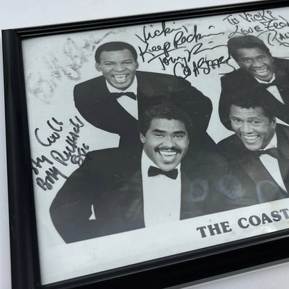 Vintage The Coasters Photo Autographed by All 4 Members TG3