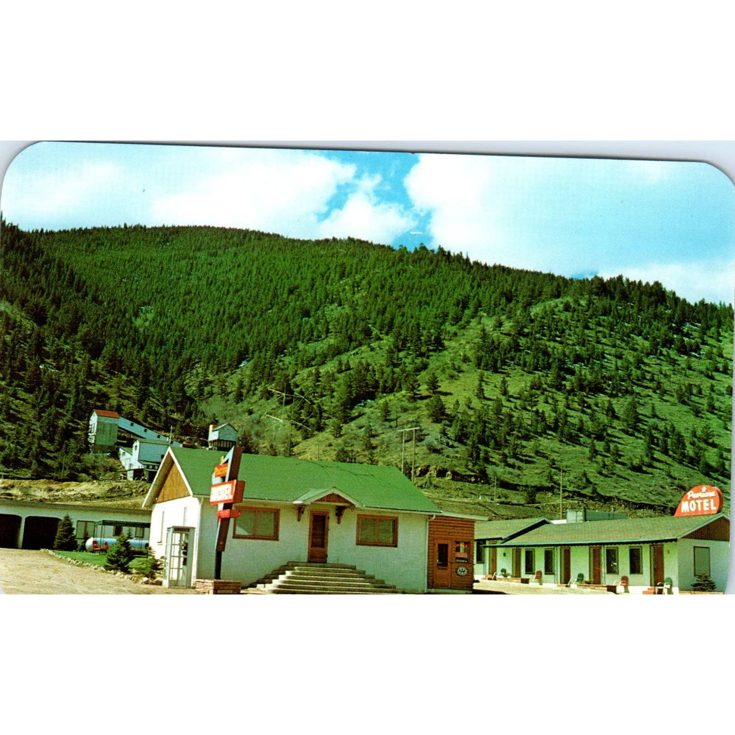 Peoriana Motel Idaho Springs Colorado Original Postcard TK1-28