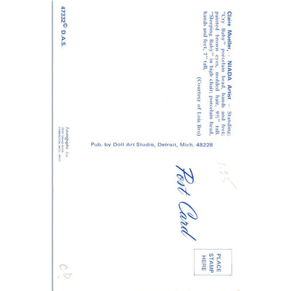 Claire Bueller NIADA Artist - Cry Baby Doll Original Postcard PB9