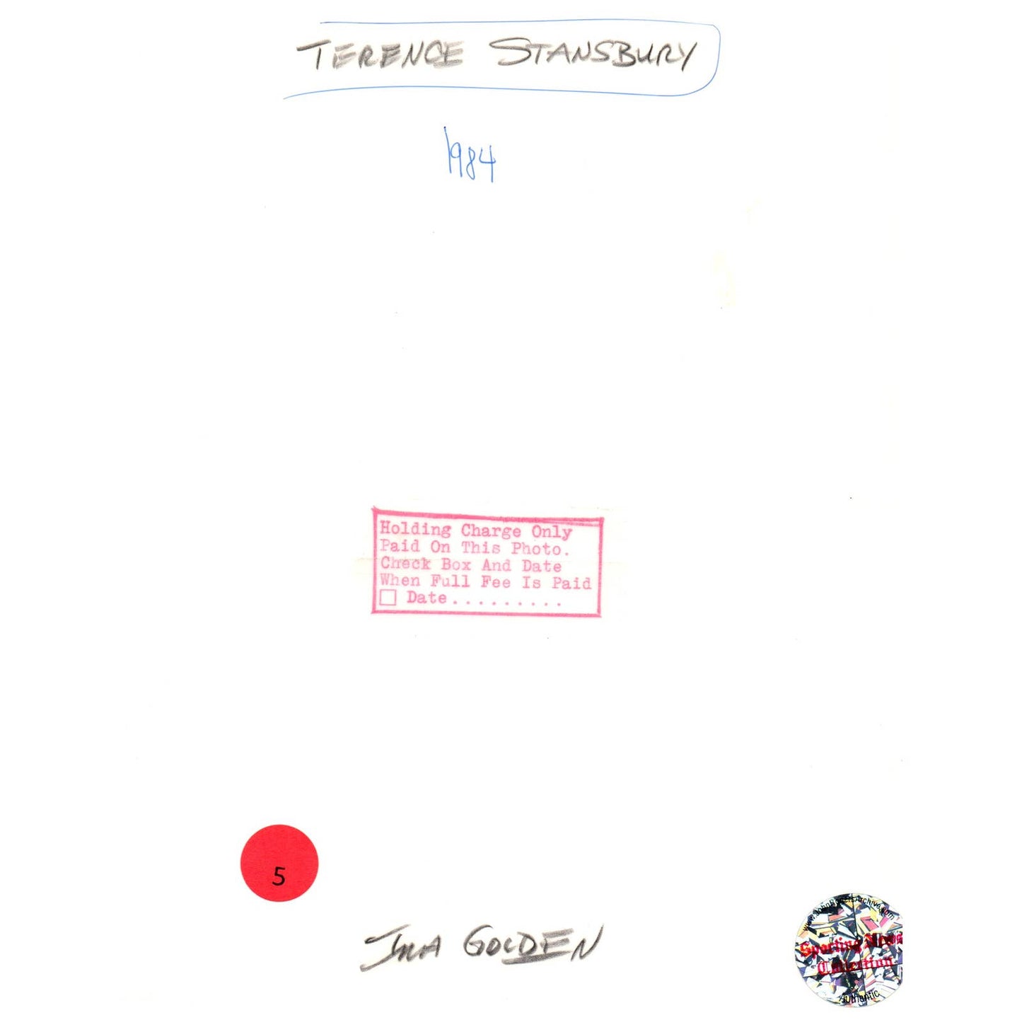 1984 Press Photo Basketball NBA Terrance Stansbury Indiana Pacers 8x10" AD3