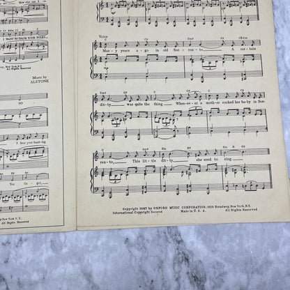 1947 CHI-BABA CHI-BABA My Bambino Go To Sleep Sheet Music Perry Como David V42-2