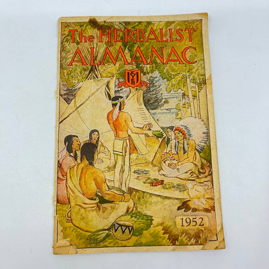 Vintage 1952 Booklet The Herbalist's Almanac by Indiana Botanic Gardens TF7