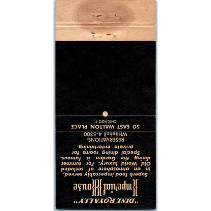 Imperial House Chicago Advertising Matchbook Cover SA1-M10