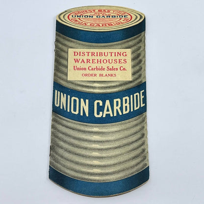 c1920 Union Carbide Die Cut Cam Book of Distributors & Order Blanks SD3