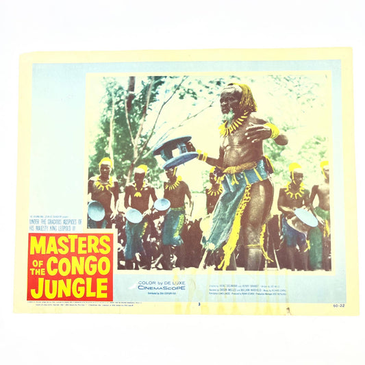 1960 Masters of the Congo Jungle Heinz Sielmann Lobby Card 3-2 FL4