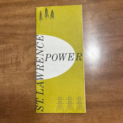 1950s St. Lawrence Park & Power Fold Out 16x20 Map Robert Moses NY L2-1