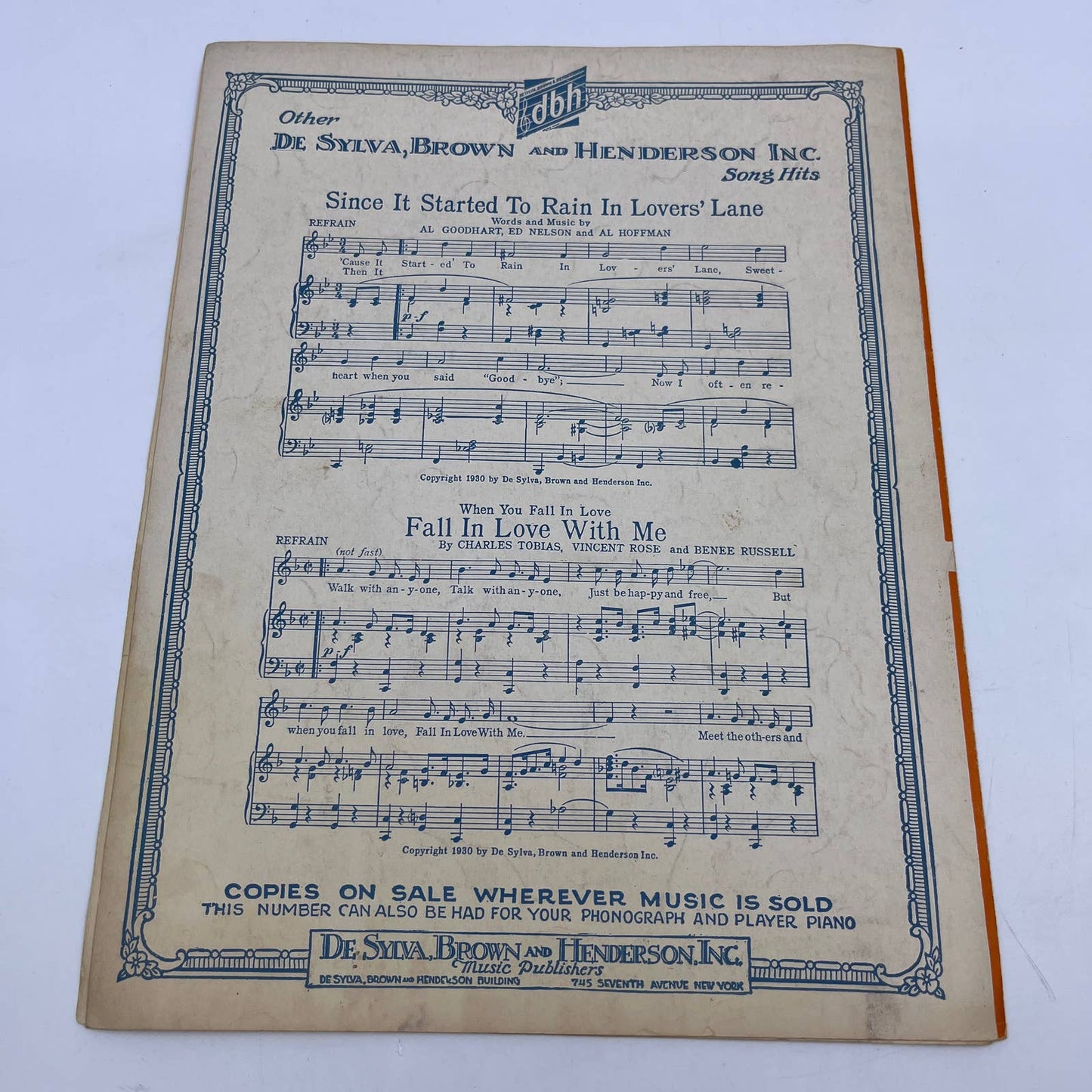 1930 Just a Gigolo Leonello Casucci Julius Brammer Vintage Sheet Music FL5