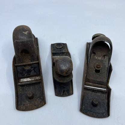 Vintage Lot of 3 Metal Wood Plane Stanley 110 220 TH2
