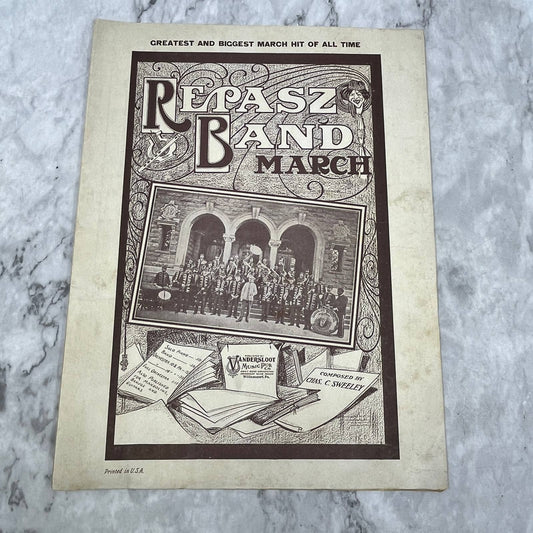 Repasz Band March Chas. C. Sweeley 1901 Sheet Music TK2-SM4