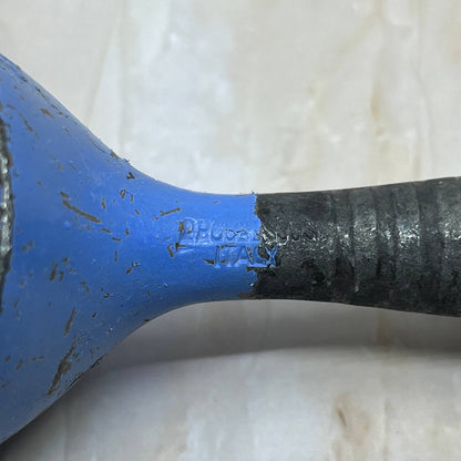 Vintage Progressus Italy Ribbed Ice Cream Paddle Scoop Blue TC5