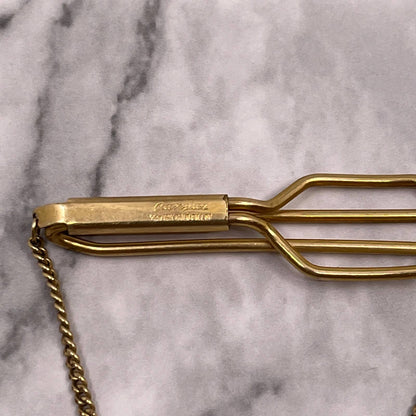 Vintage 12k Gold Fill Masonic Shriner Campus Tie Clip Bar Clasp SA2