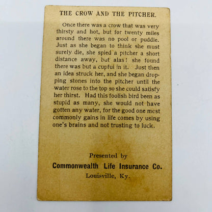 1880s Trade Card Commonwealth Life Insurance Louisville KY Crow &  Pitcher AA2