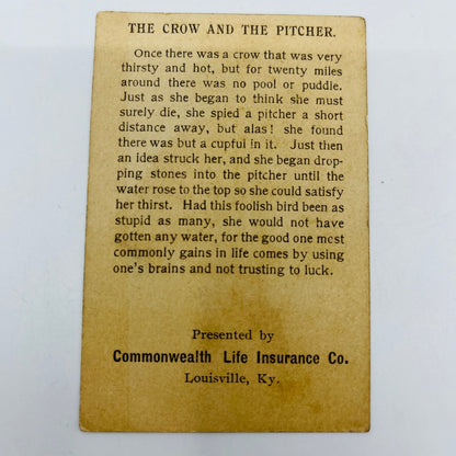 1880s Trade Card Commonwealth Life Insurance Louisville Crow &  Pitcher AH9-M8