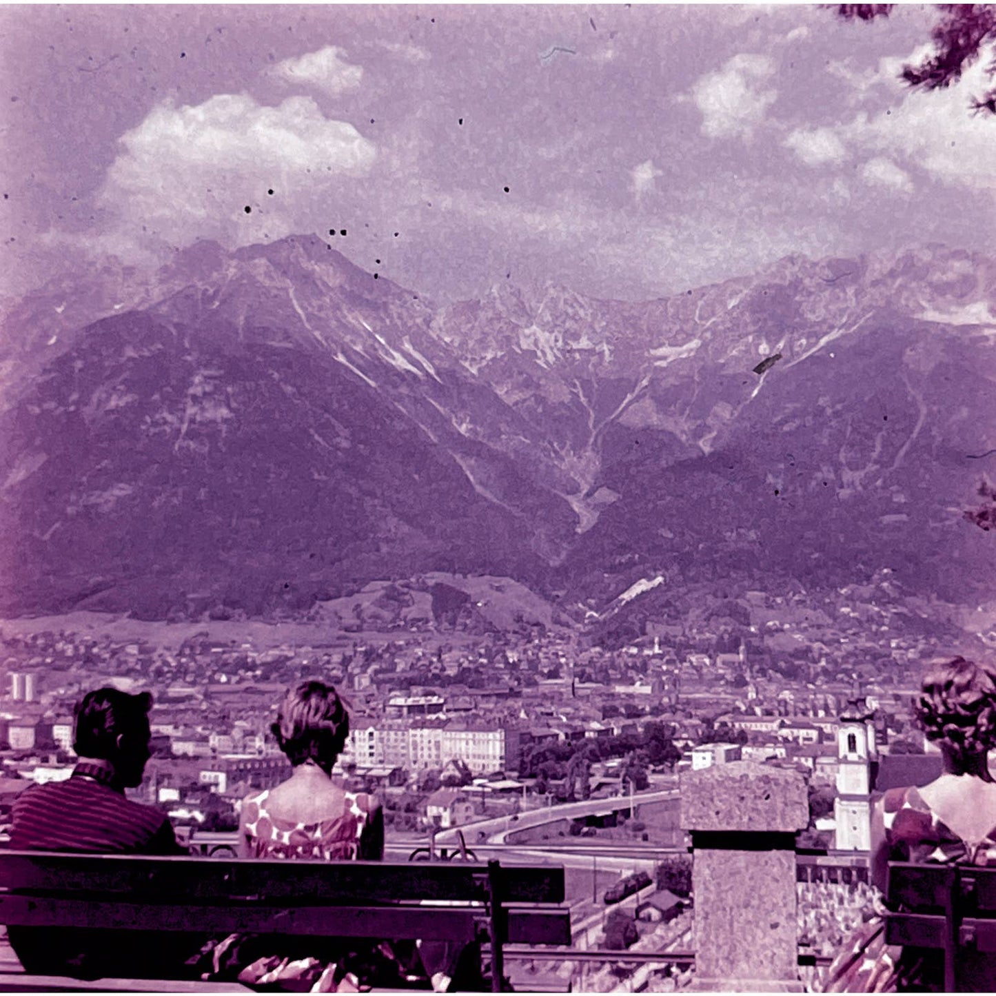 1960s Innsbruck Austria Stadt und Nordkette Slide 2x2 TK2-S4-20