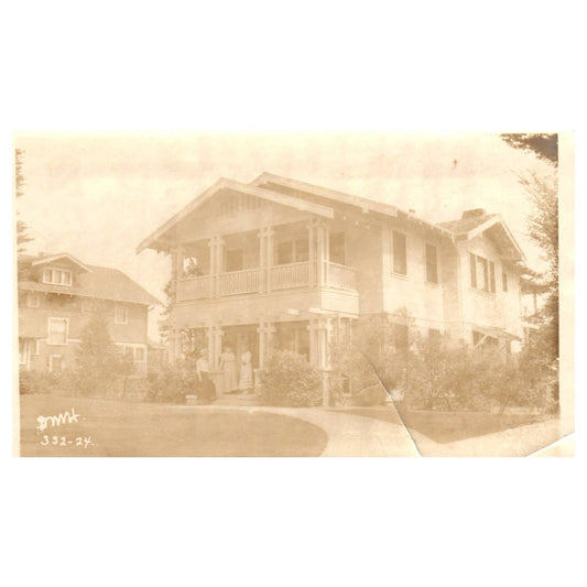 1929 Original Photo of the Seymour House in Pasadena California 3.5x5" SE4