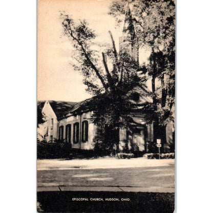 Antique Postcard Episcopal Church Hudson Ohio TD9