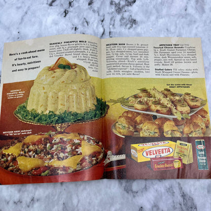 Vintage Kraft Cheese Cookery Recipe Pamphlet Cookbook  TJ4