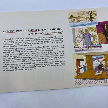 1950 MCM Steel Pipe Radiant Panel Heating Modern Living Booklet Brochure V39-1