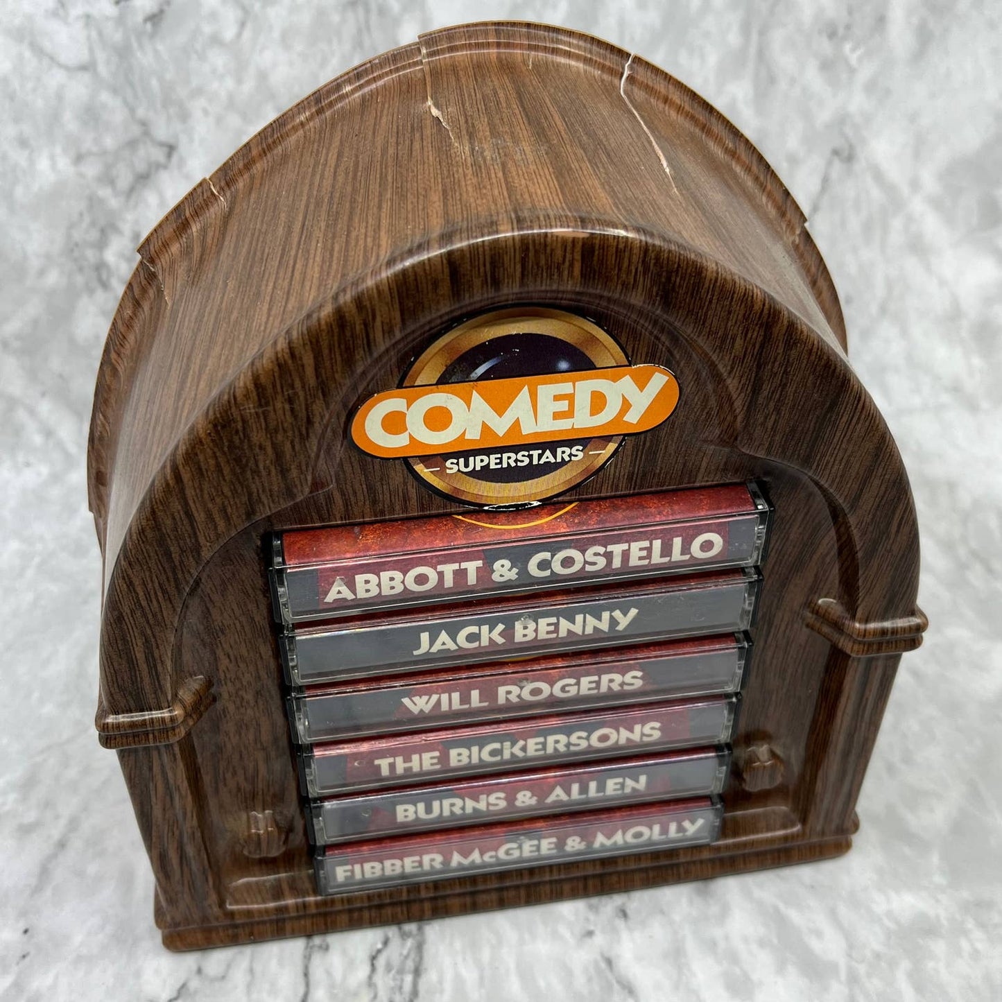 Comedy Superstars 6 Cassette Set Jukebox Case Allen Benny Abbott & Costello TJ6
