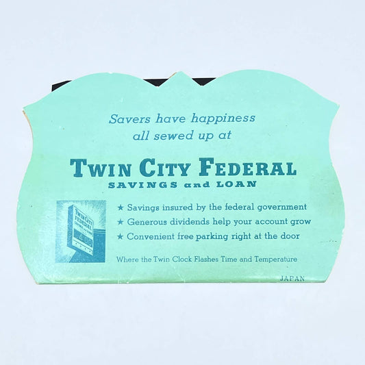 Vintage Advertising Needle Book TwinCity Federal St. Paul Minneapolis MN AC3