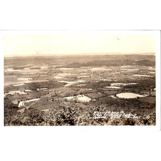 Vintage Postcard McConnellsburg PA From Tuscarora Summit Mt. Cove TI1-1